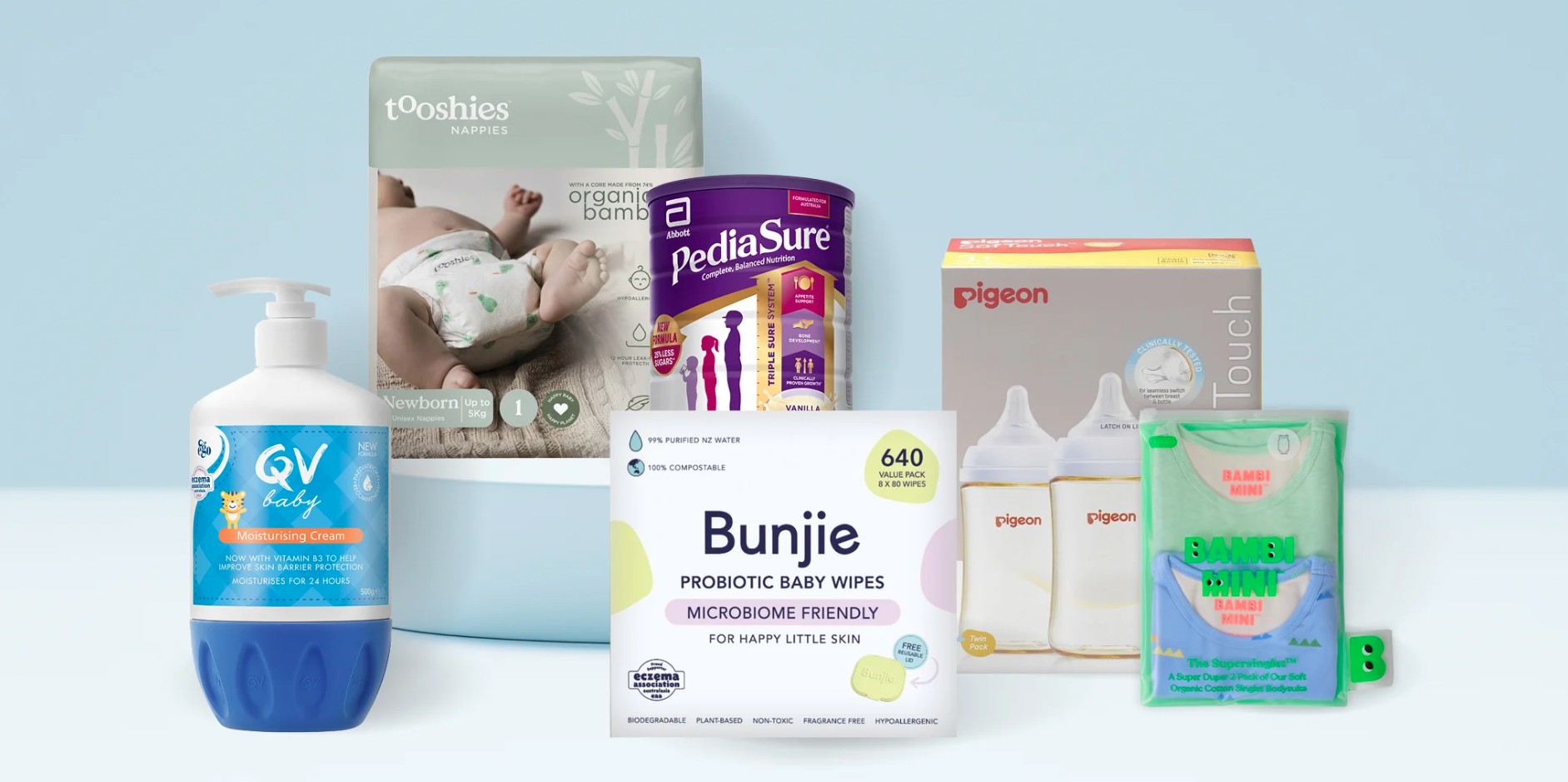 Selection of pregnancy and baby articles.