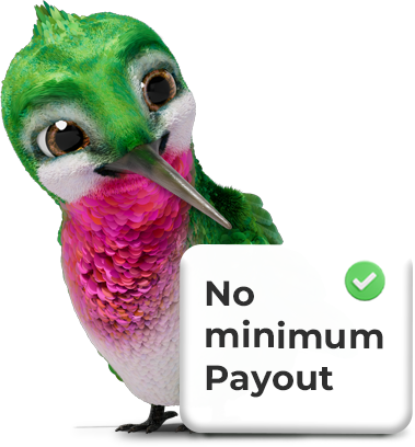 No minimum Payout