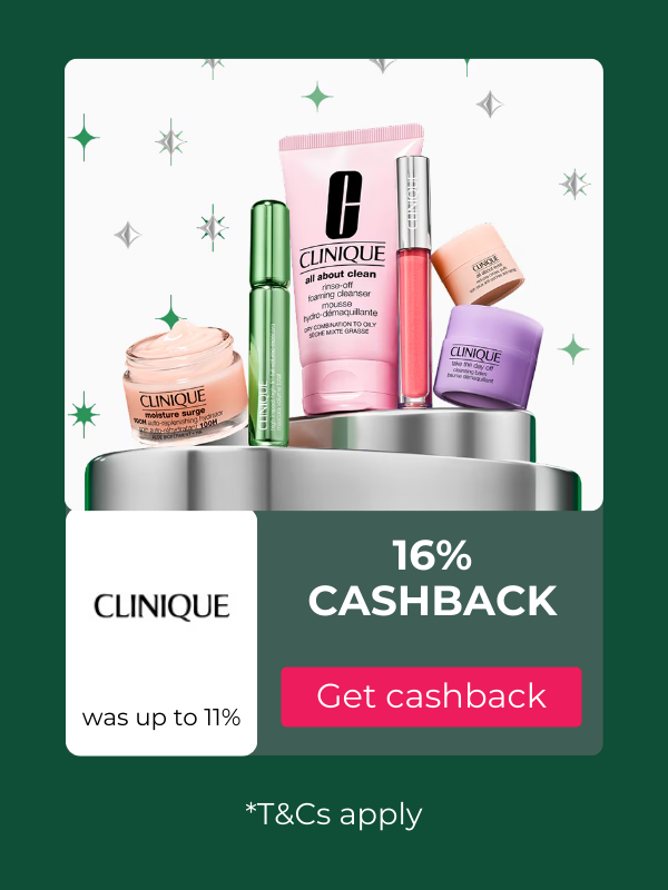 Clinique cashback offers on TopCashback Australia