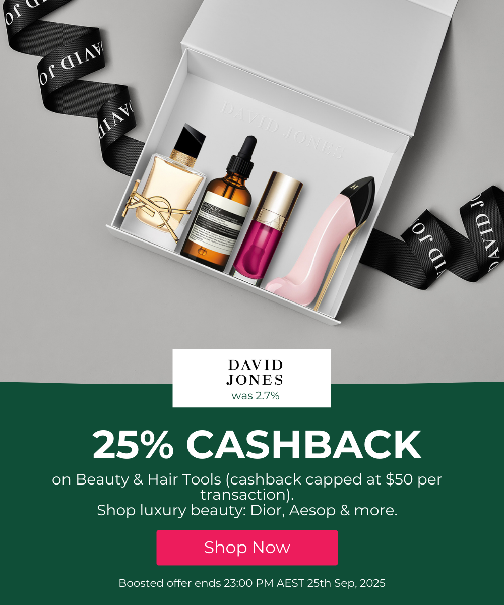David Jones 25% Cashback