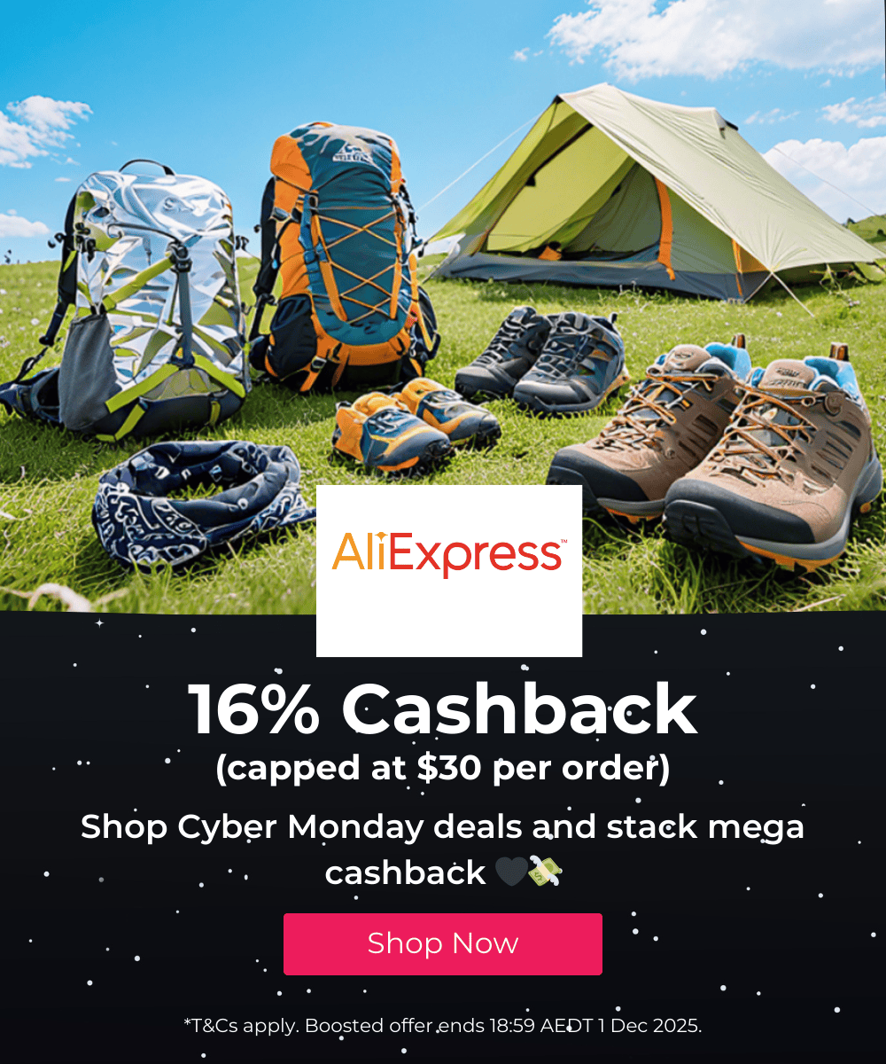 Cyber Monday cashback deals at TopCashback Australia
