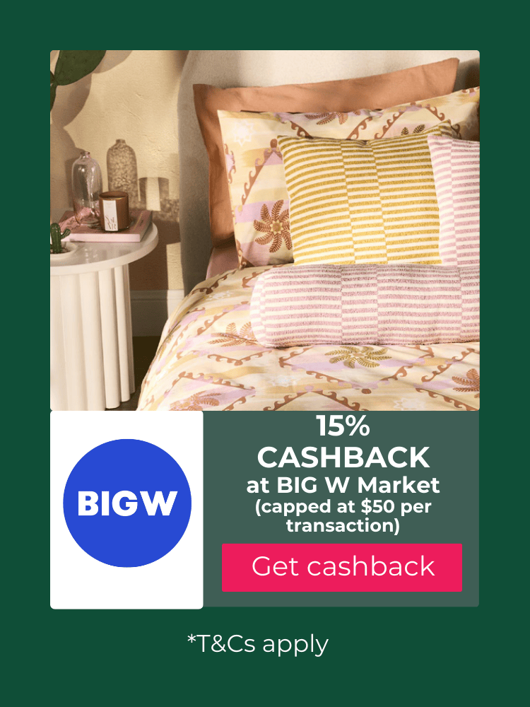 Big W Market cashback at TopCashback Australia