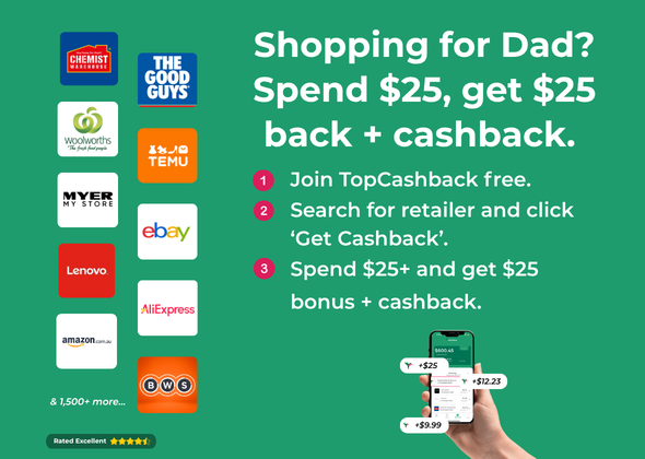 Get Cashback on Father's Day Shopping at Priceline & 1,500+ Other Stores