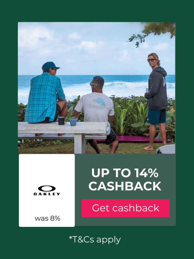 Oakley cashback at TopCashback Australia